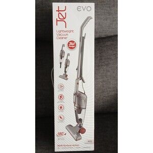 Evo Jet 3 In 1 Lightweight Vacuum Cleaner Upright or Handheld. Red. 180 Swivel.